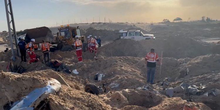 Bodies of missing aid workers found in Gaza ‘mass grave’ following Israeli attacks